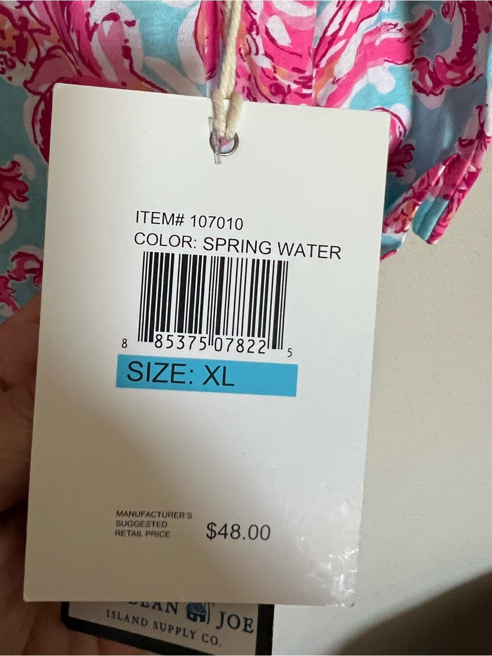 Caribbean Joe NWT Tropical Resort Chic Shift Dress XL Coastal Preppy Summer - Picture 4 of 9